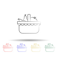 Fruit multi color style icon. Simple thin line, outline vector of dia de muertos icons for ui and ux, website or mobile application