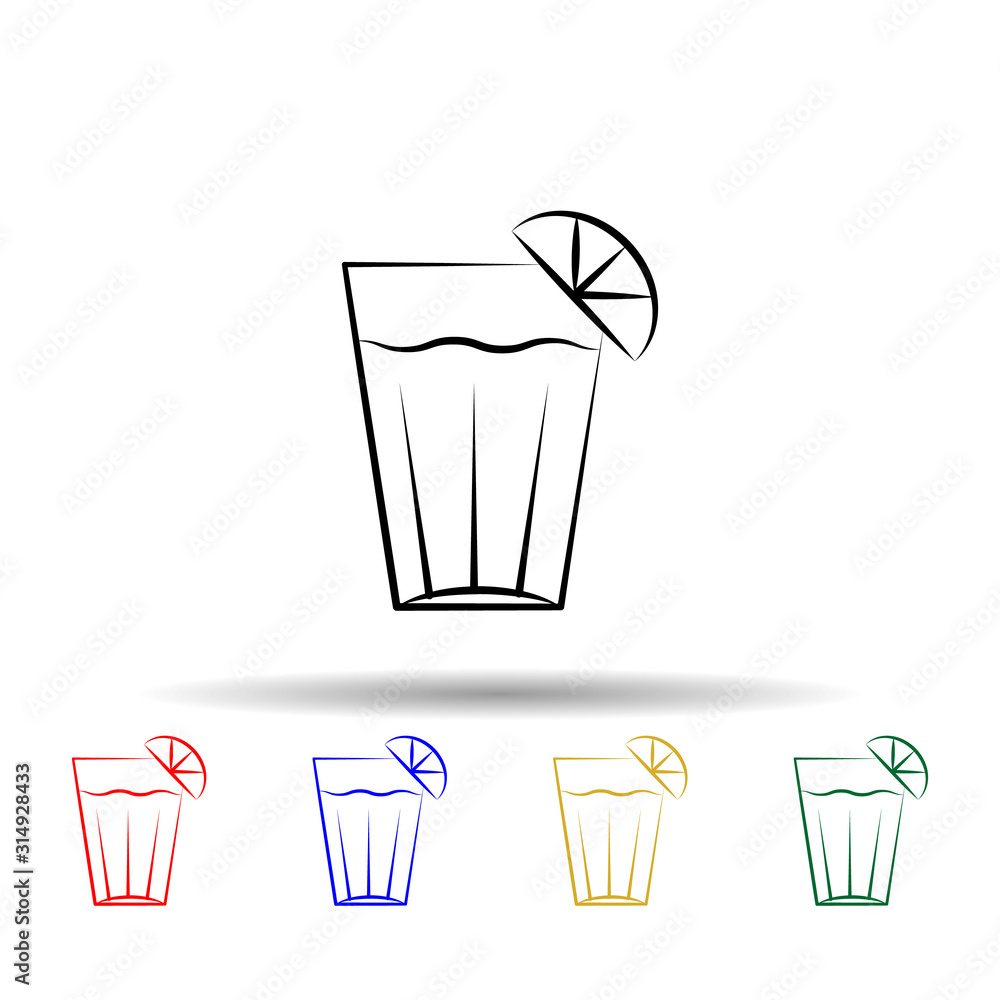 Aufkleber mescal multi color style icon. simple thin line, outline vector of dia de muertos icons for ui and u