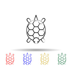 Fototapeta premium Ocarina multi color style icon. Simple thin line, outline vector of dia de muertos icons for ui and ux, website or mobile application