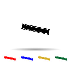 Film multi color style icon. Simple glyph, flat vector of equipment photography icons for ui and ux, website or mobile application