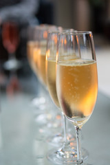 glasses of champagne