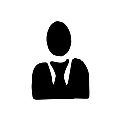 Single element of people in doodle business set. Hand drawn vector illustration for cards, posters, stickers and professional design.