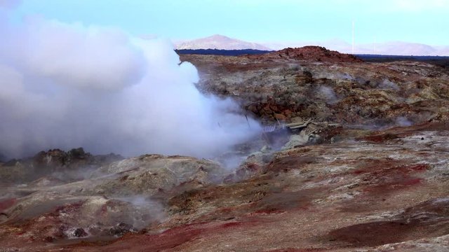 Geothermie - Gunnuhver Hot Springs - Reykjanes - Islande