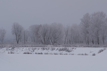 River bed during the winter.