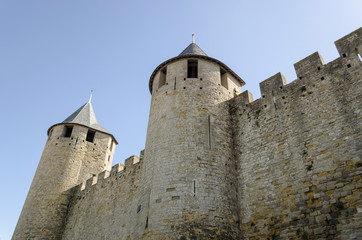 Fototapeta na wymiar Carcassonne, France, 14 March, 2018