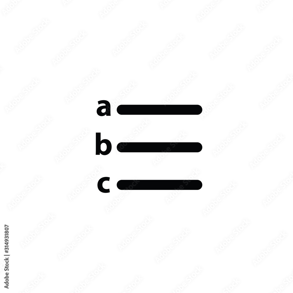 Poster text positions icon. text edit icon. alignment-page, text formatting sign vector