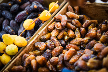 tasty dried fruits close up view