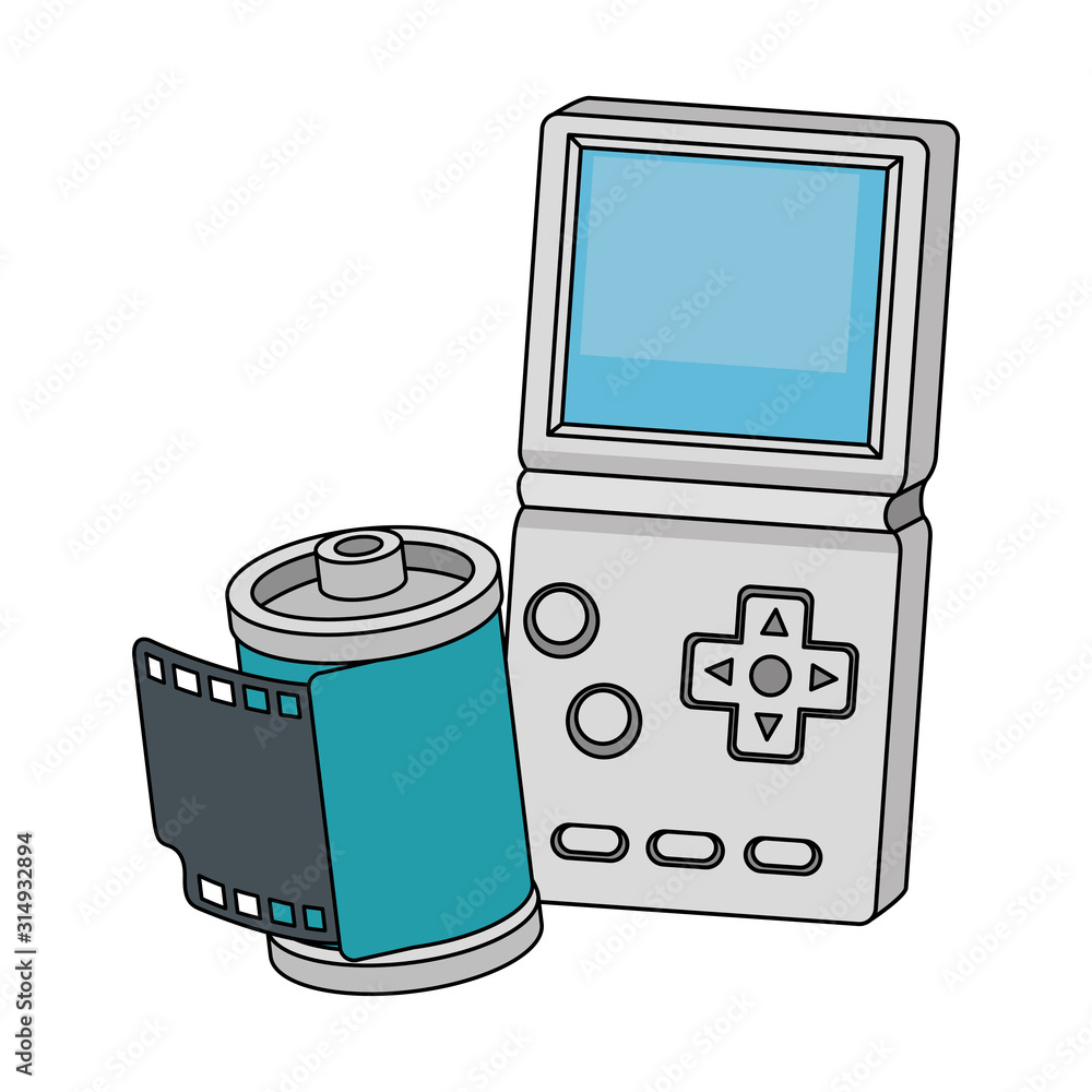 Poster roll camera with video game handle nineties style