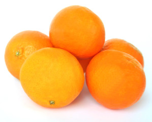 slide of oranges isolated on white background, citrus on white background, tangerines