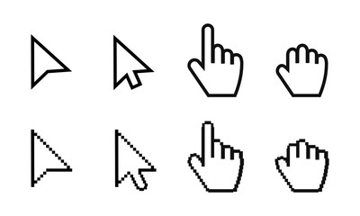 Arrow web cursors set