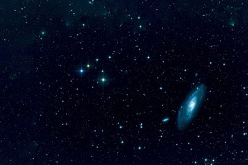 Dark space with stars and nebulae. Elements of this image were furnished by NASA.