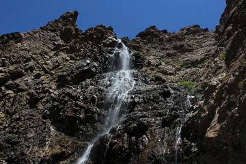 Fototapeta na wymiar Waterfall Canyon, Clear Sky