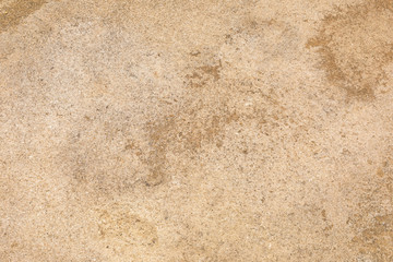 Ground texture background of beige desert soil, dusty land, dry earth and sand
