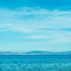 Fototapeta na wymiar Beautiful view of a sea coast, travel background