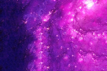 Pink nebula with stars and galaxies. Gradient Elements of this image were furnished by NASA.