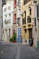 Obraz premium Colored homes of an old city