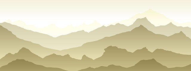 sunse texture eps 10 illustration background View of mountains - vector