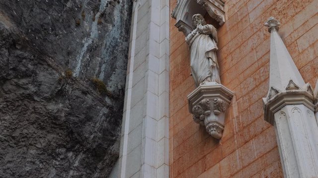 Madonna della Corona Sanctuary, in the Province of Verona, Trentino, South Tyrol, Italy. Church.