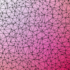 Abstract Low Polygon gradient Generative Art background illustration