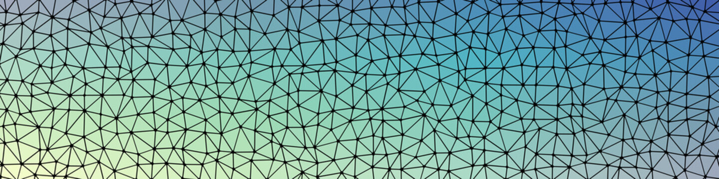 Abstract Low Polygon gradient Generative Art background illustration