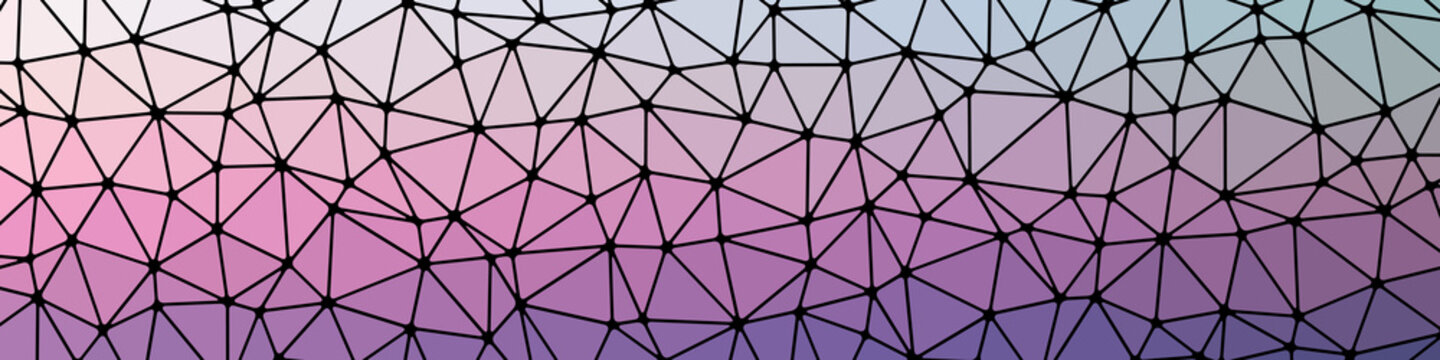 Abstract Low Polygon gradient Generative Art background illustration