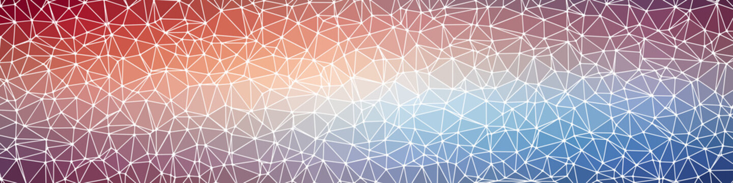 Abstract Low Polygon gradient Generative Art background illustration