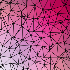 Abstract Low Polygon gradient Generative Art background illustration