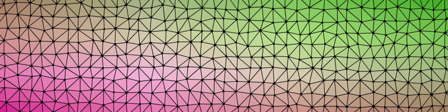 Abstract Low Polygon gradient Generative Art background illustration