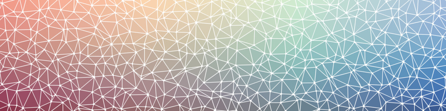 Abstract Low Polygon gradient Generative Art background illustration