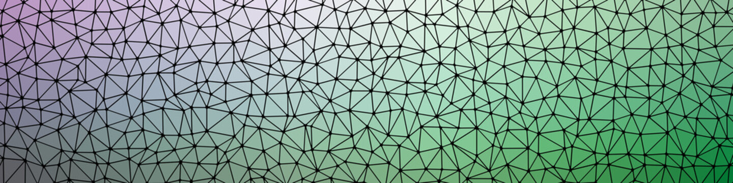 Abstract Low Polygon gradient Generative Art background illustration