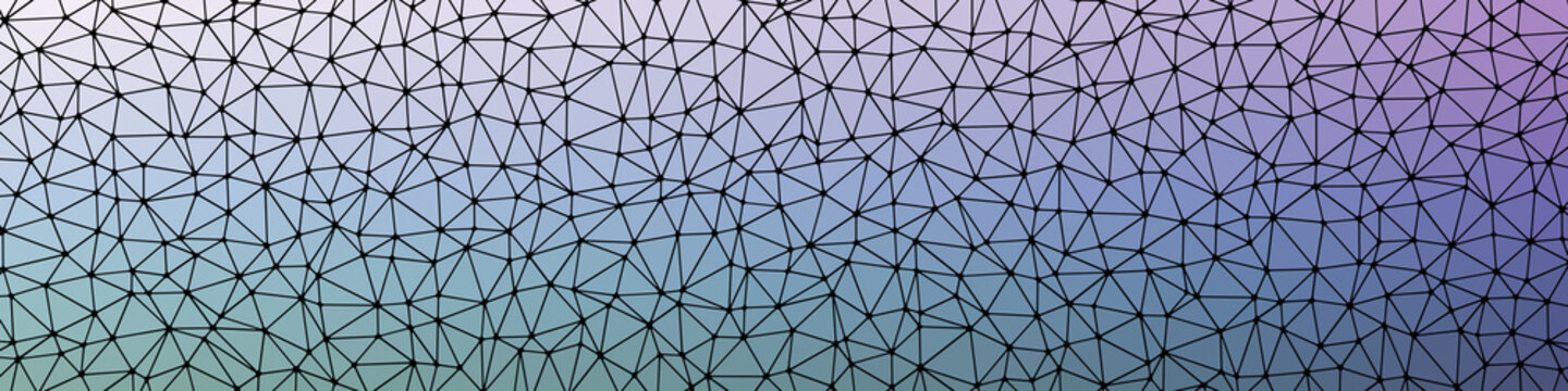 Abstract Low Polygon gradient Generative Art background illustration