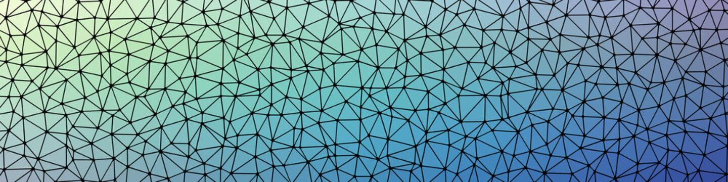 Abstract Low Polygon gradient Generative Art background illustration