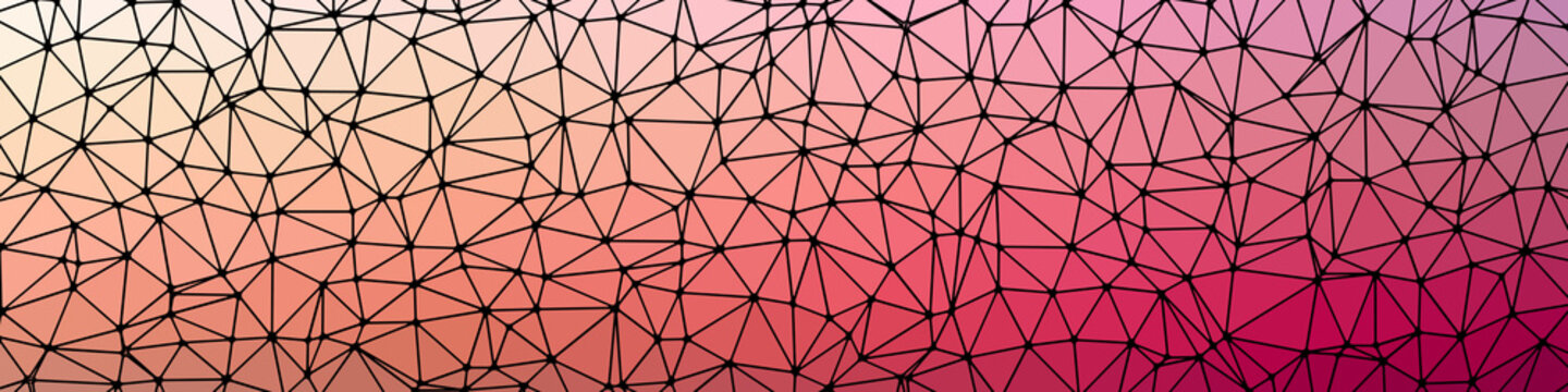 Abstract Low Polygon gradient Generative Art background illustration