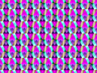 Geometric seamless pattern with hypnotic triangles