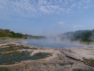 Heiße Quelle Afrika Uganda Natur