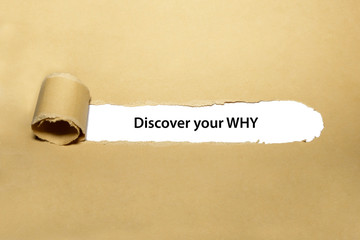 Discover Your Why Torn Paper