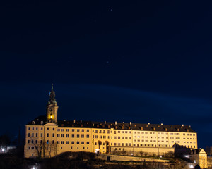 Fototapeta na wymiar Schloss Heidecksburg in Rudolstadt bei Nacht