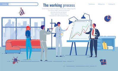 Working Process in Professional Office, Banner.