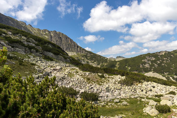 Obraz premium Landscape near Prekorech circus, Rila Mountain, Bulgaria