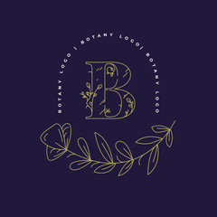 Abstract Flowers Vector Signs or Logo Templates Set. Retro Floral Illustration with Classy Typography. Feminine Logo. Modern Logo Template for florist, photographer, fashion blogger, design studio.