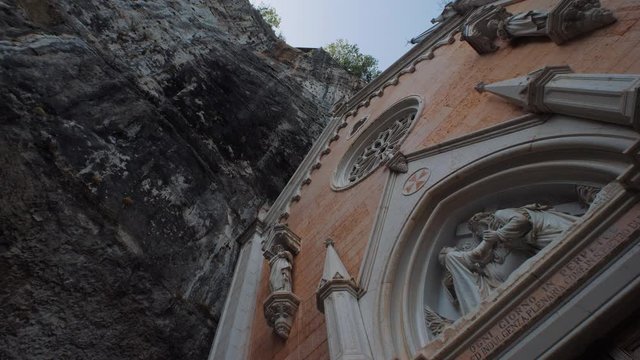 Madonna della Corona Sanctuary, in the Province of Verona, Trentino, South Tyrol, Italy. Church.