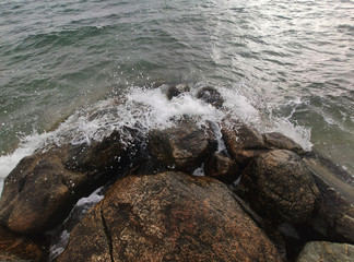 Rock formation at the beach