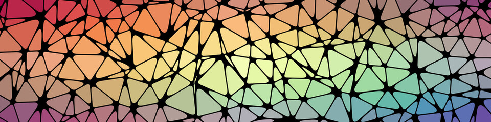 Abstract Low Polygon gradient Generative Art background illustration