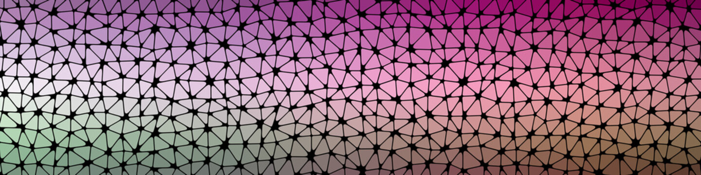 Abstract Low Polygon gradient Generative Art background illustration