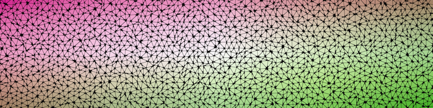 Abstract Low Polygon gradient Generative Art background illustration