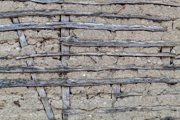 Old Weathered House of The Mud Wall