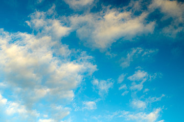blue sky with clouds