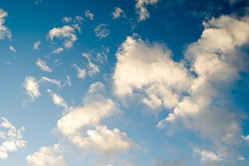blue sky with white clouds