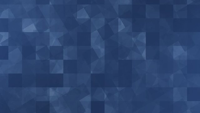 Classic blue background. Abstract square geometric background in classic blue - color of the year 2020. Clean minimal block pattern, random motion texture.