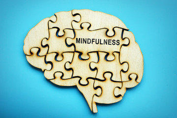 Word Mindfulness on the piece of puzzle.